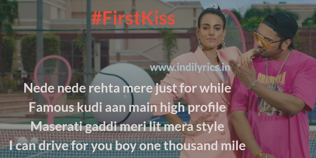 First Kiss by Yo Yo Honey Singh ft. Ipsitaa, Full Song Lyrics with English  Translation and Real Meaning, Ehan Bhatt, Naiara Damasceno